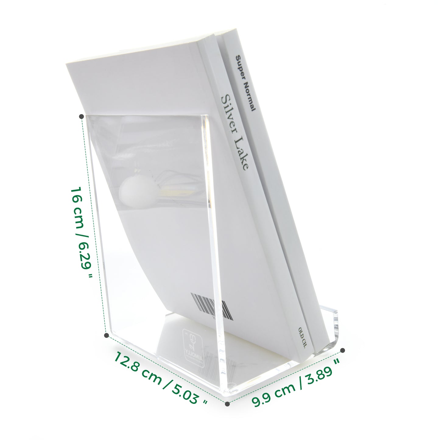 AIMOLLY transparent acrylic book display rack, book organizing rack, used for new book release, display of magazines, books,CDs, etc.(Model AML-009/010)