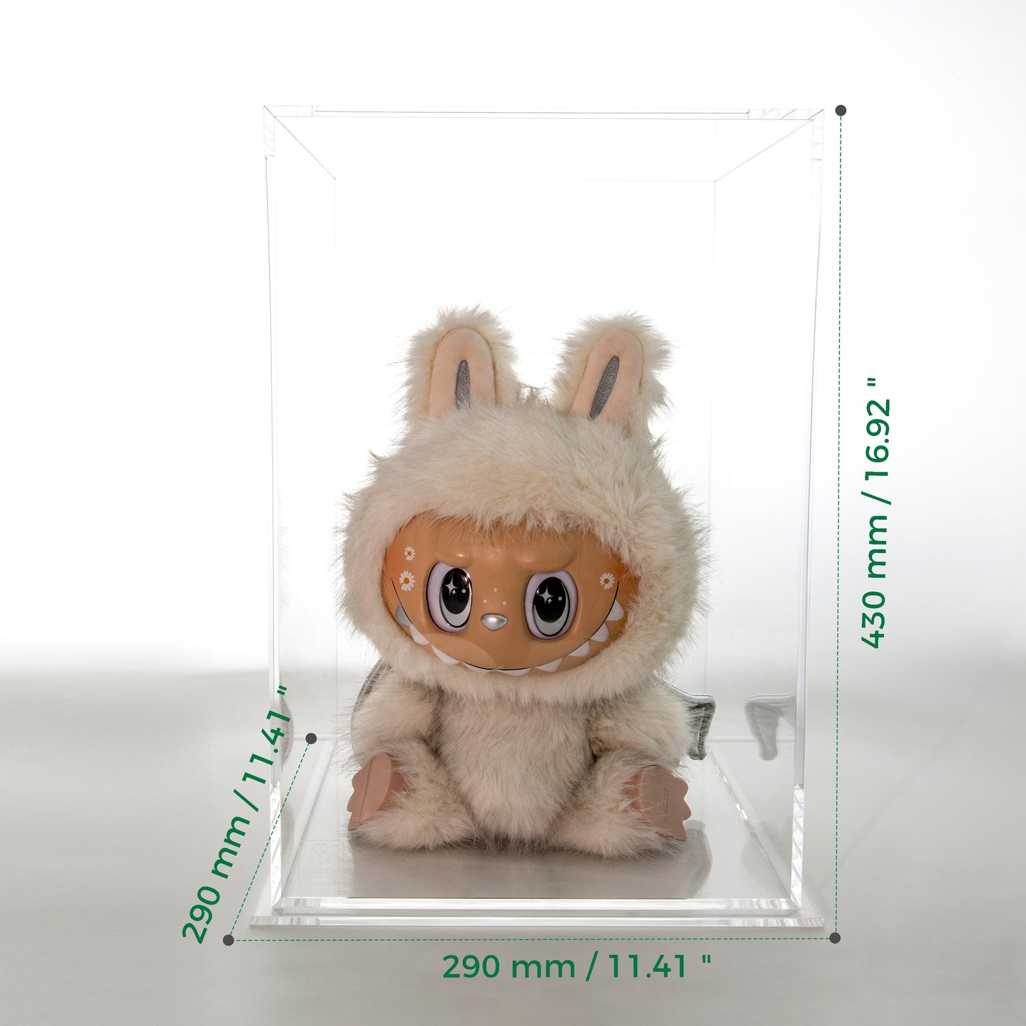AIMOLLY highly transparent acrylic figurines, clay, dolls, figurines, building blocks, basketballs and other dust covers/storage boxes/display boxes.(Model AML-047/048)