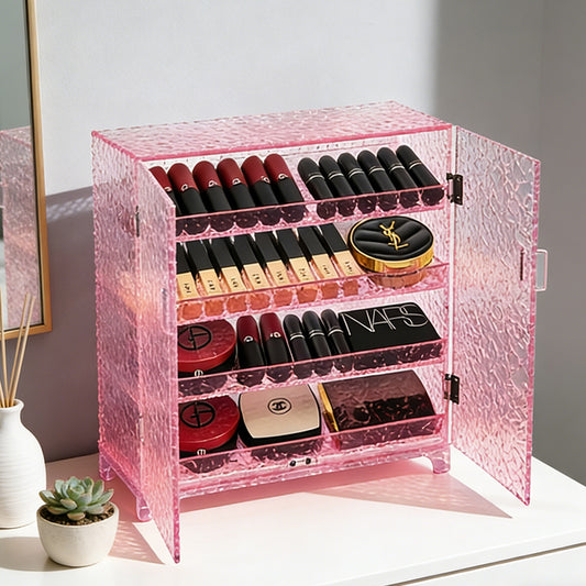 Clear Acrylic Gradient Ripple Storage Box