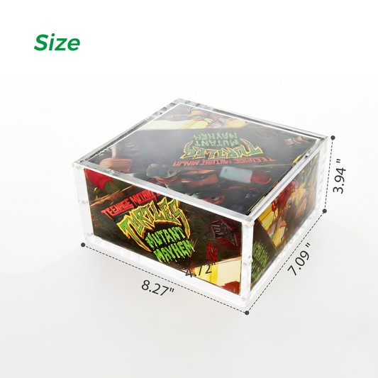 AIMOLLY - Transparent Acrylic Magnetic Display Box - Balanced Treasure Box (Premium Acrylic Display Protection Box, Model: AML-HO25-0028)