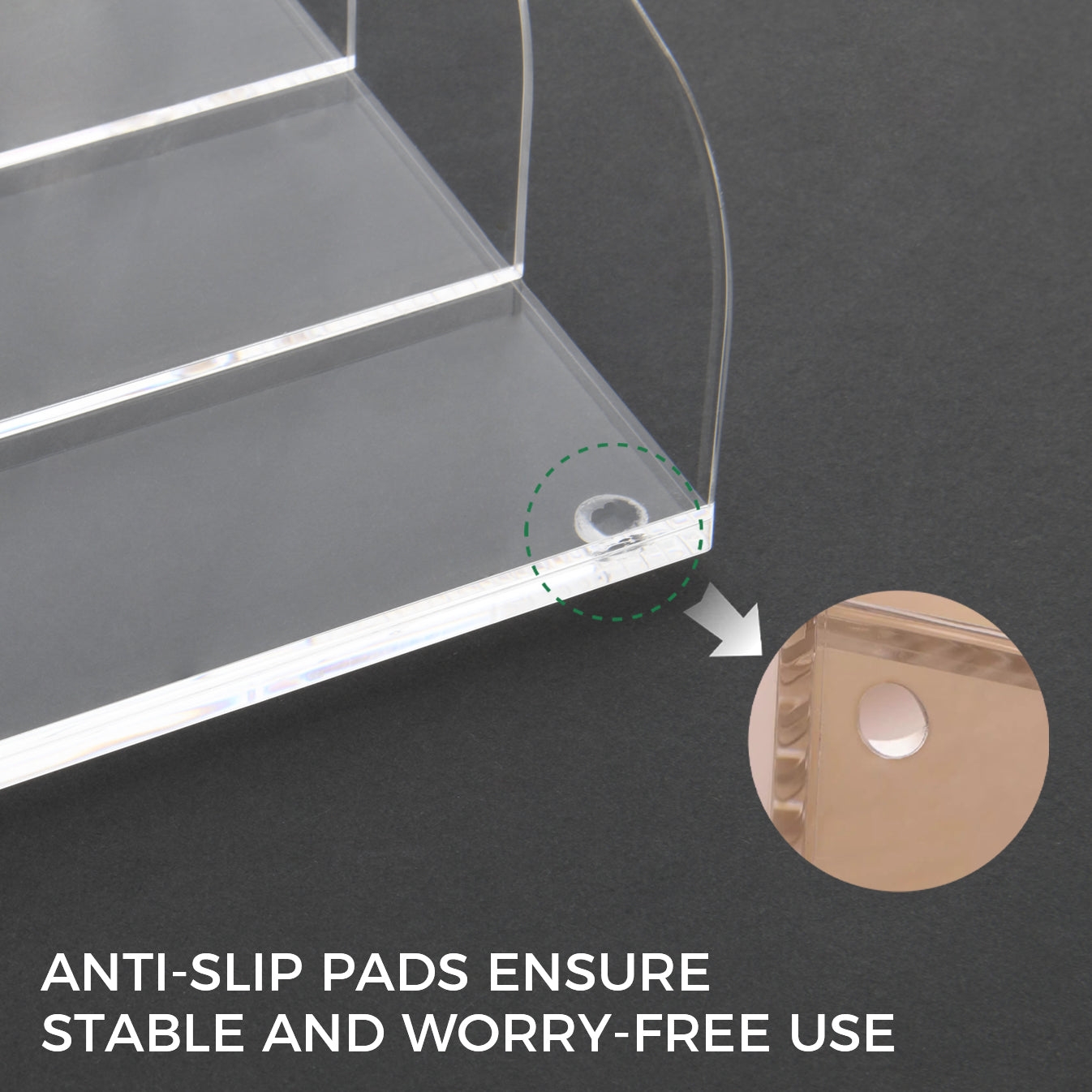 AIMOLLY Clear Acrylic Tissue Box for Office & Home Desktop Storage(AML-HO25-0006)