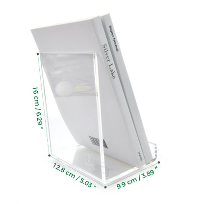 AIMOLLY transparent acrylic book display rack, book organizing rack, used for new book release, display of magazines, books,CDs, etc.(Model AML-009/010)