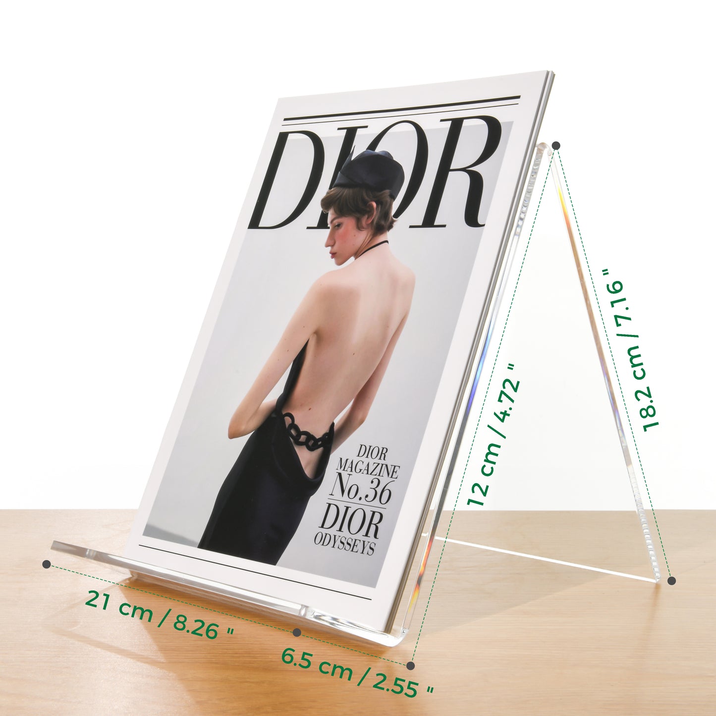 AIMOLLY transparent acrylic book display rack, book organizing rack, used for new book release, display of magazines, books,CDs, etc.(Model AML-011/012)