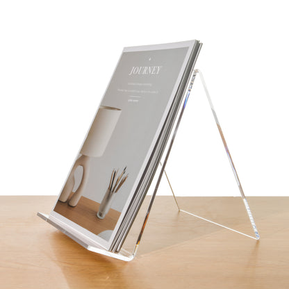 AIMOLLY transparent acrylic book display rack, book organizing rack, used for new book release, display of magazines, books,CDs, etc.(Model AML-011/012)