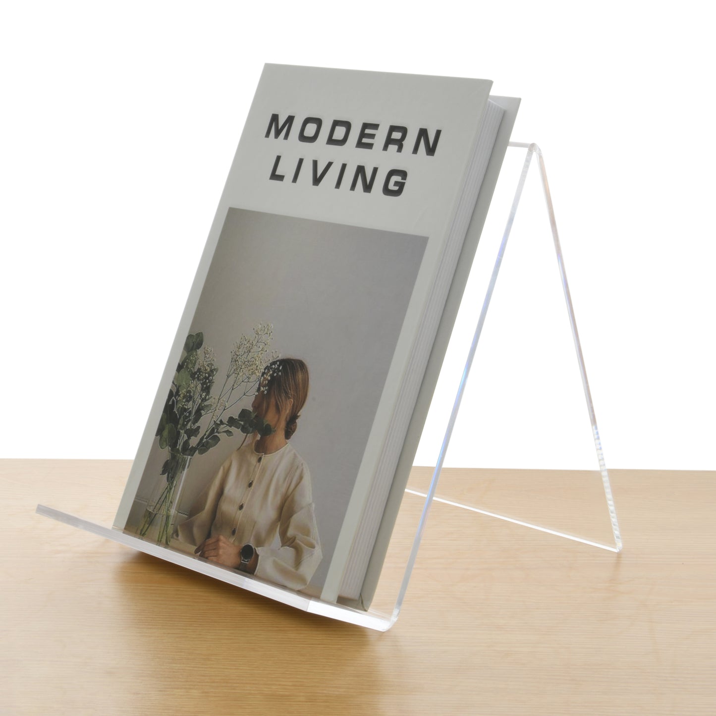 AIMOLLY transparent acrylic book display rack, book organizing rack, used for new book release, display of magazines, books,CDs, etc.(Model AML-011/012)