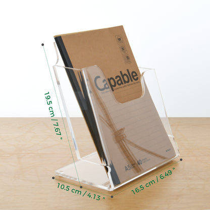 AIMOLLY information display rack A4 magazine rack transparent acrylic thickened shelf table reading folding rack office newspaper rack .(Model AML-013/014/015)