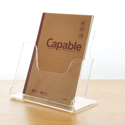 AIMOLLY information display rack A4 magazine rack transparent acrylic thickened shelf table reading folding rack office newspaper rack .(Model AML-013/014/015)