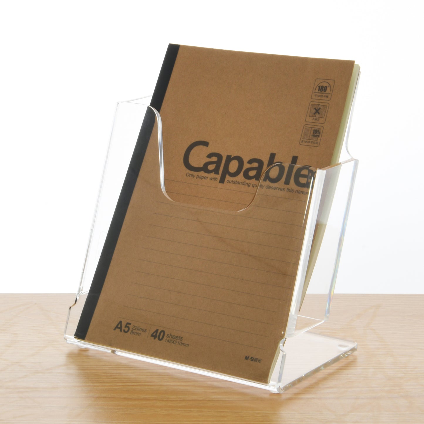 AIMOLLY information display rack A4 magazine rack transparent acrylic thickened shelf table reading folding rack office newspaper rack .(Model AML-013/014/015)