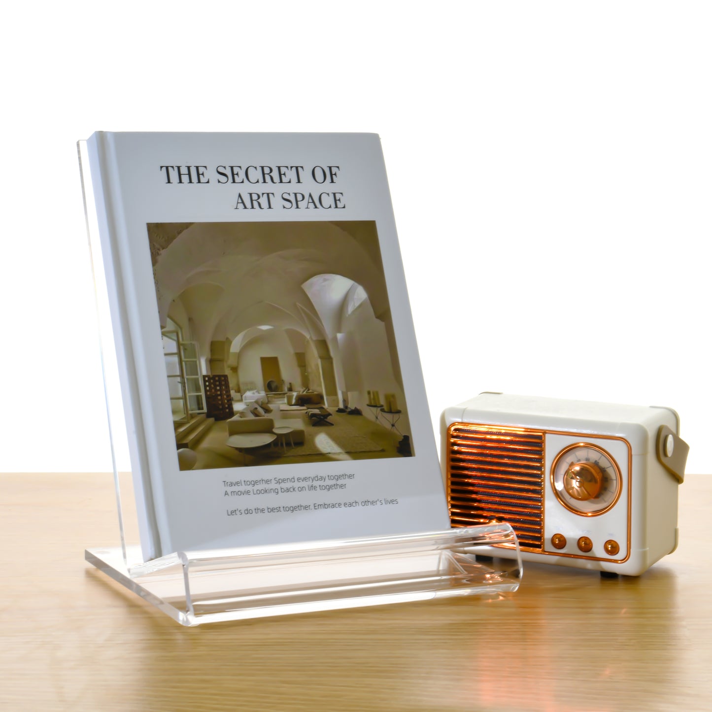 AIMOLLY bookstore bookshelf transparent book stand A4 book reading rack exhibition hall magazine reading rack books and periodical storage rack desktop file office display rack acrylic.(Model AML-018/019/020)