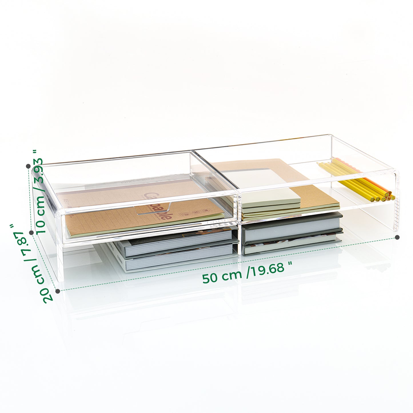 AIMOLLY transparent acrylic book display rack, book organizing rack, used for new book release, display of magazines, books,CDs, etc.(Model AML-021/022)