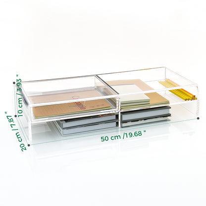 AIMOLLY transparent acrylic book display rack, book organizing rack, used for new book release, display of magazines, books,CDs, etc.(Model AML-021/022)