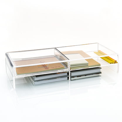 AIMOLLY transparent acrylic book display rack, book organizing rack, used for new book release, display of magazines, books,CDs, etc.(Model AML-021/022)