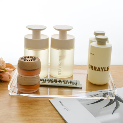 AIMOLLY's highly transparent and large-capacity boat-shaped acrylic storage tray is suitable for storage trays such as cosmetics, documents, stationery, and jewelry displays.(Model AML-028/029)