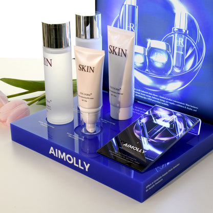 Clear Acrylic  5-HoleMakeup Display Box