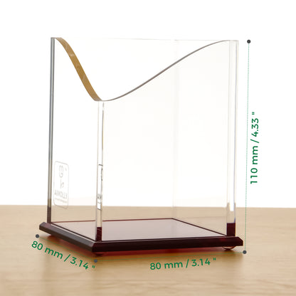 AIMOLLY Transparent Pen Holder Storage Box Desktop Student Stationery Box Acrylic Large Capacity Pen Bucket Office Stationery Storage Writing Tools Simple Thickening.(Model AML-041/042/043)