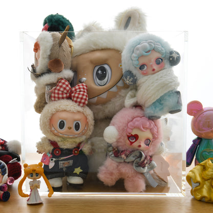 AIMOLLY highly transparent acrylic figurines, clay, dolls, figurines, building blocks, basketballs and other dust covers/storage boxes/display boxes.(Model AML-047/048)