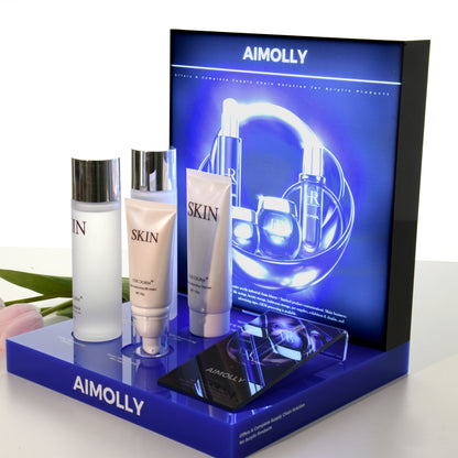 Clear Acrylic  5-HoleMakeup Display Box