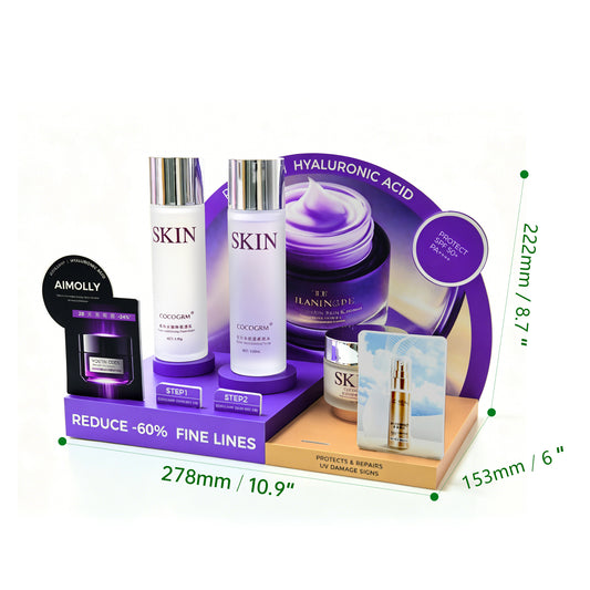 Clear Acrylic  5-HoleMakeup Display Box
