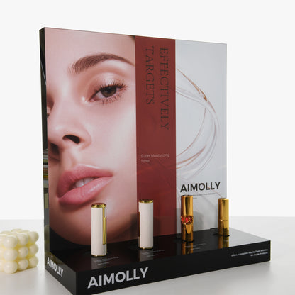 Clear Acrylic  4-Hole Makeup Display Box