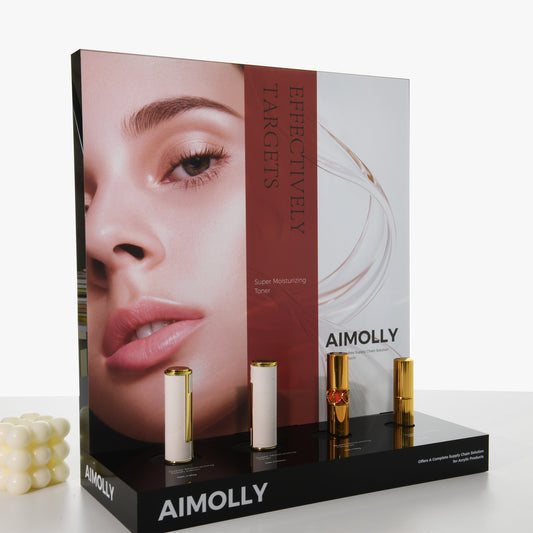Clear Acrylic  4-Hole Makeup Display Box