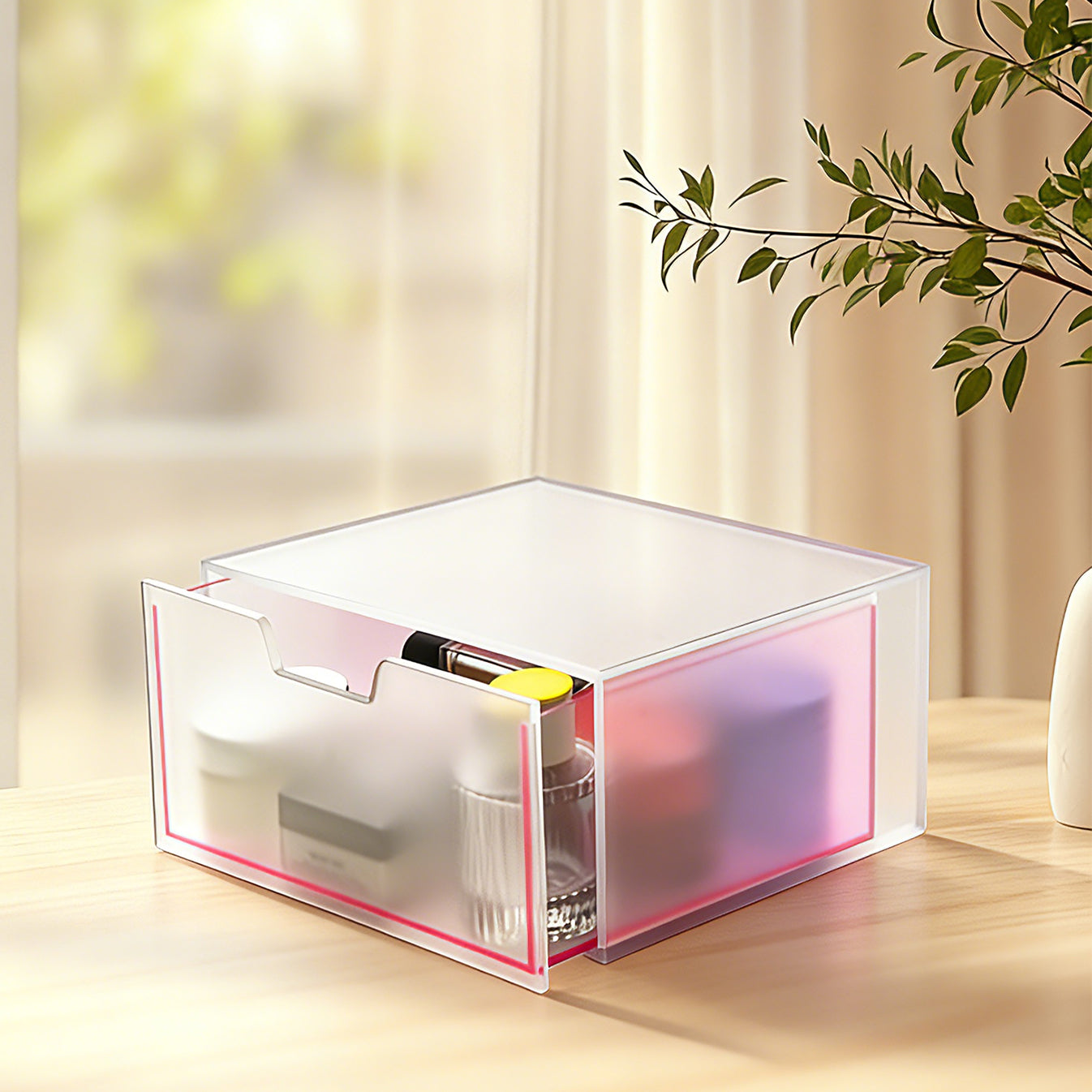 Clear Acrylic Drawer Makeup Organizer