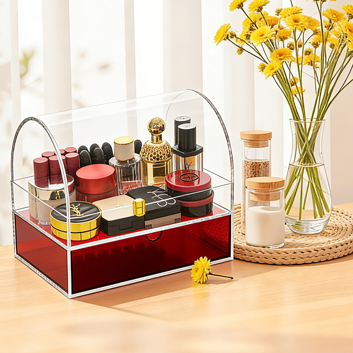 Clear Acrylic Corner Storage Box