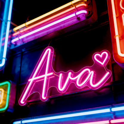 Clear Acrylic LED Neon Hand Sign