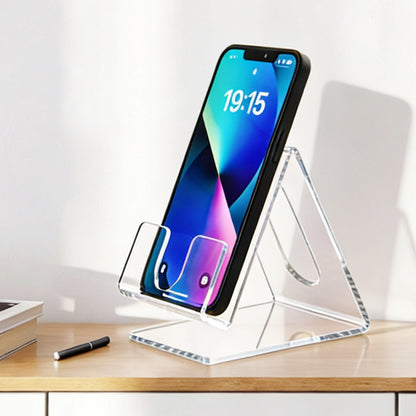 Clear Acrylic Triangular Phone Stand
