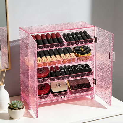 Clear Acrylic Gradient Ripple Storage Box