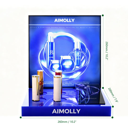 Clear Acrylic  5-HoleMakeup Display Box