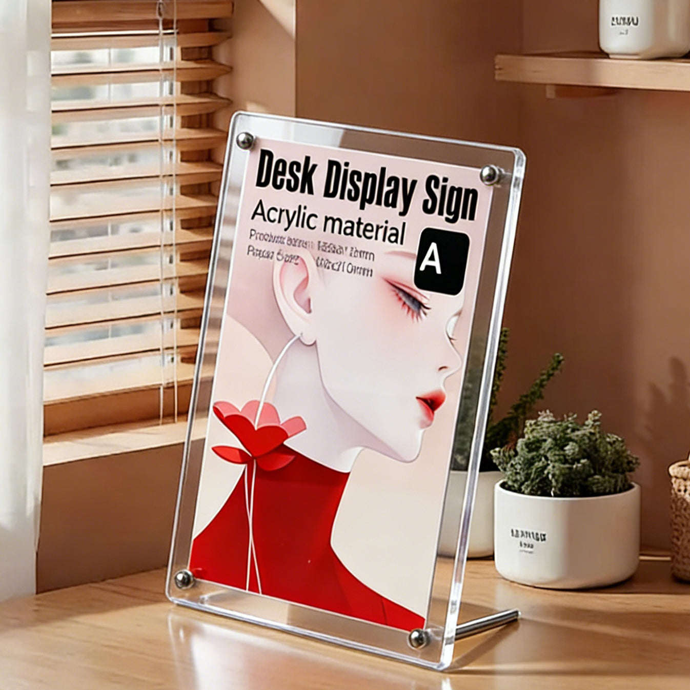 Clear Acrylic A4/A5 Magnetic Kickstand Tent
