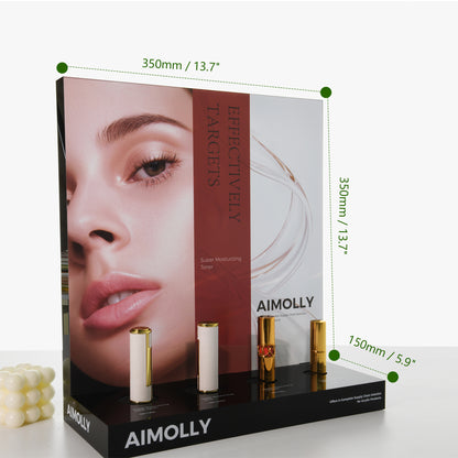 Clear Acrylic  4-Hole Makeup Display Box