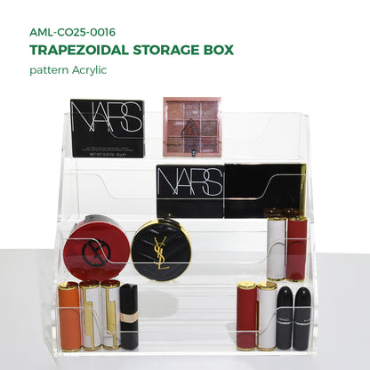 Clear Acrylic  Trapezoidal storage box
