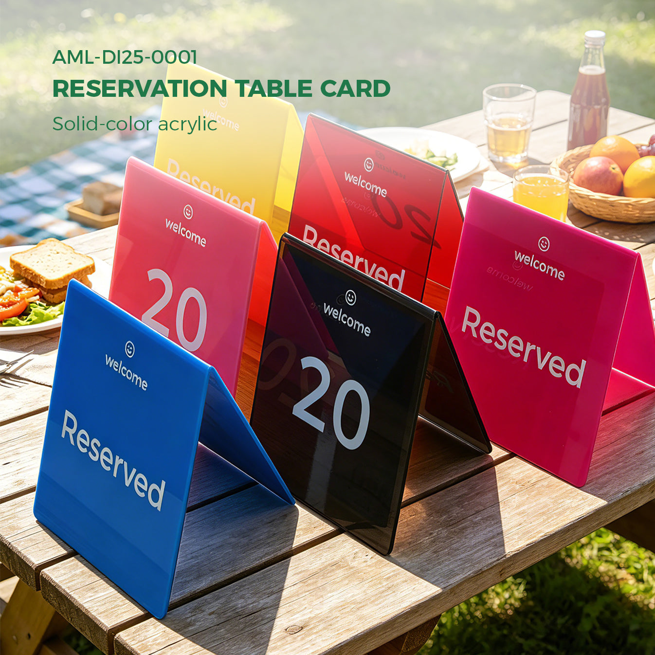 Acrylic Table Tent Cards | Durable & Waterproof