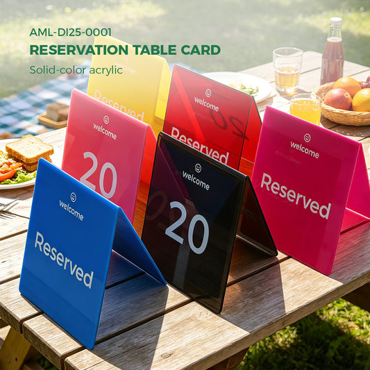 Acrylic Table Tent Cards | Durable & Waterproof