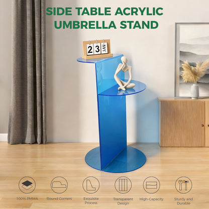 Clear Acrylic round table（2-tier）
