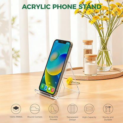 Clear Acrylic Triangular Phone Stand