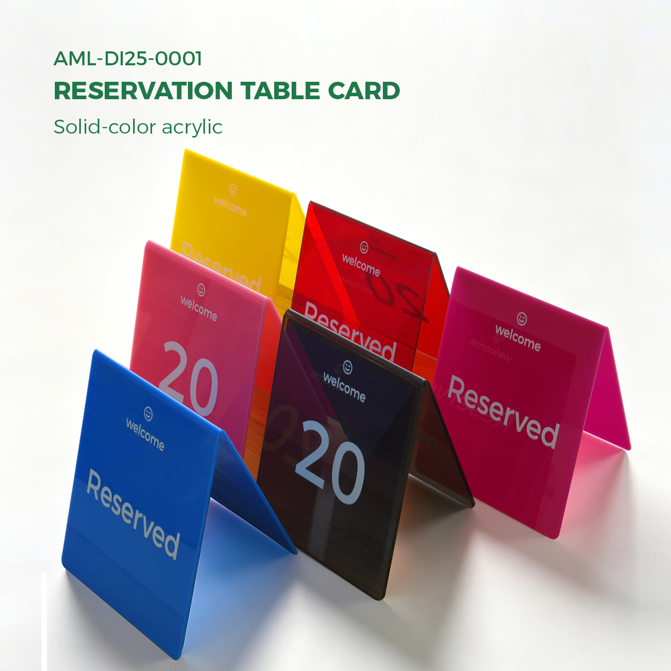 Acrylic Table Tent Cards | Durable & Waterproof