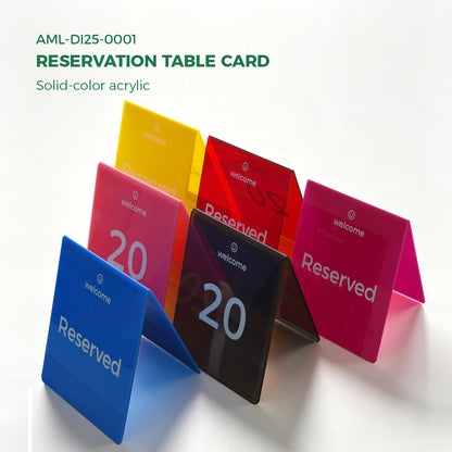 Acrylic Table Tent Cards | Durable & Waterproof