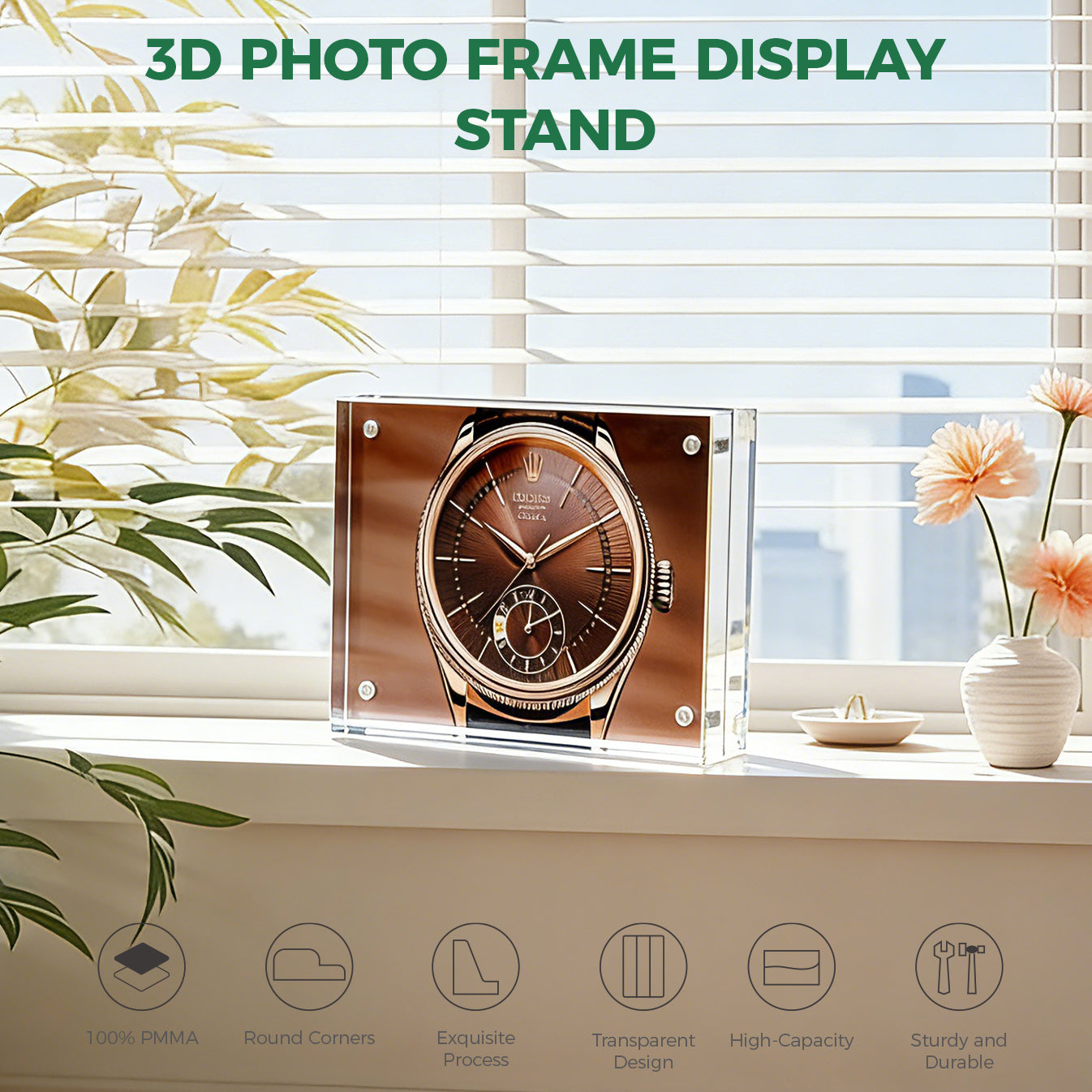 Clear Acrylic Desktop Photo Frame