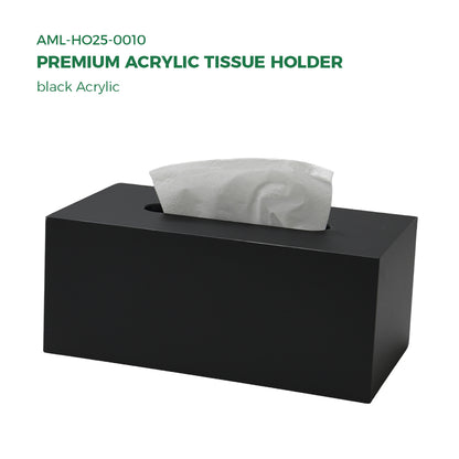 AIMOLLY High-Quality Acrylic Paper Towel Holder - Multi-functional Facial Towel Storage Box (Model: AML-HO25-0009-0010)