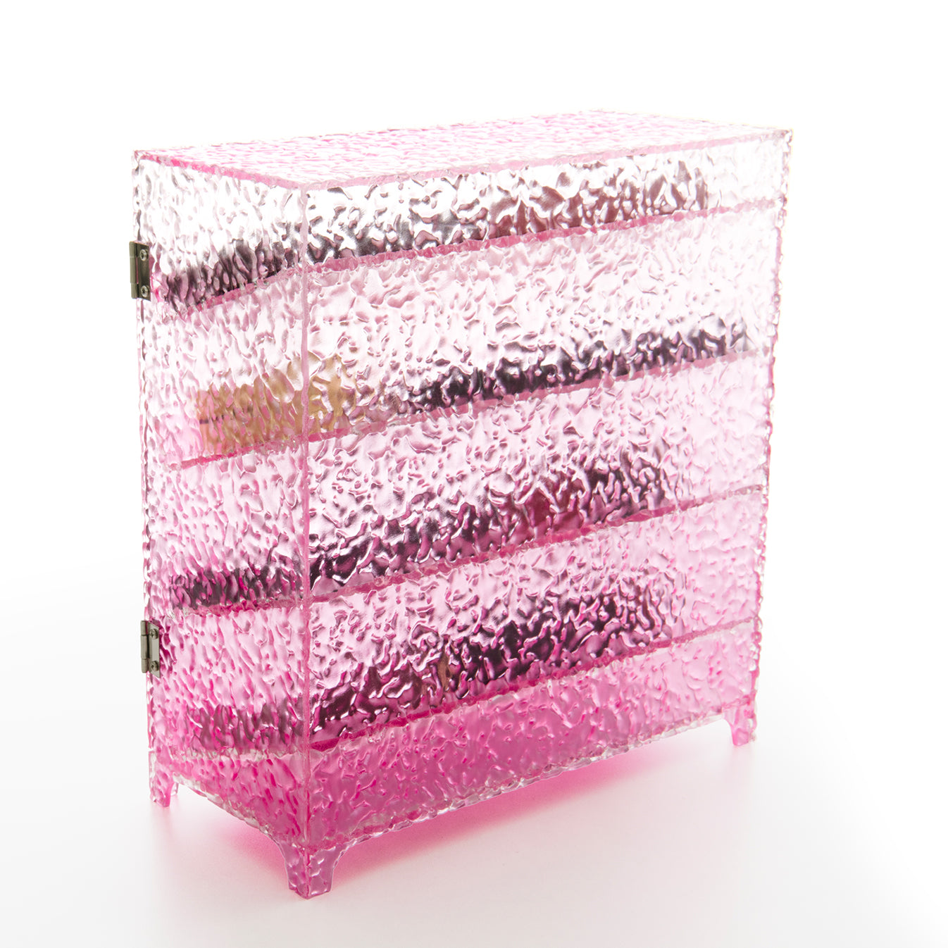 Clear Acrylic Gradient Ripple Storage Box