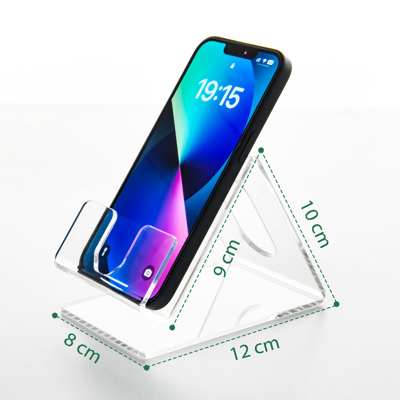 Clear Acrylic Triangular Phone Stand