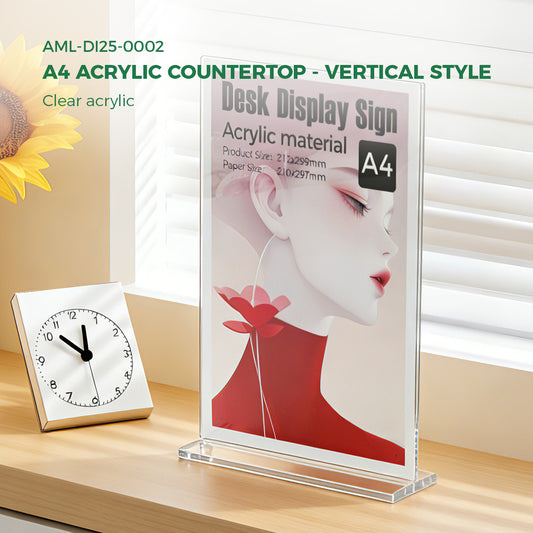 Clear Acrylic A4  Table Tent