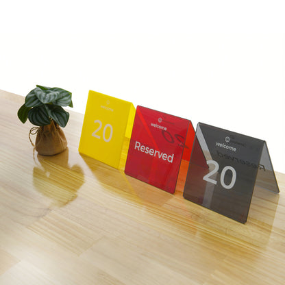 Acrylic Table Tent Cards | Durable & Waterproof