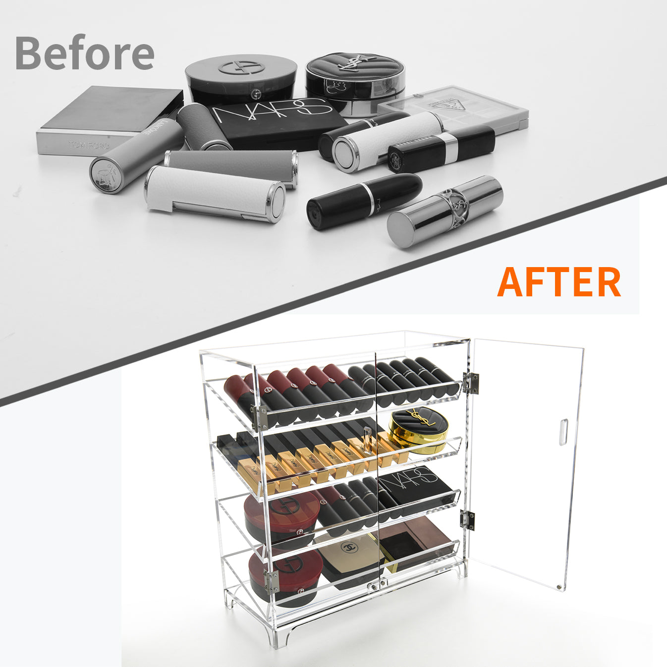 Clear Acrylic Makeup Organizer