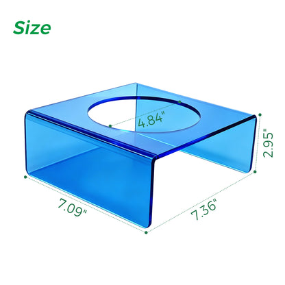 AIMOLLY  3-color acrylic high-rise dog/cat feeder. High-rise dog/cat feeder. Perfect for cats and puppies. Model: AML-PE25-0014/15/16