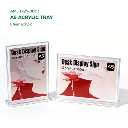 Clear Acrylic A5  Table Tent