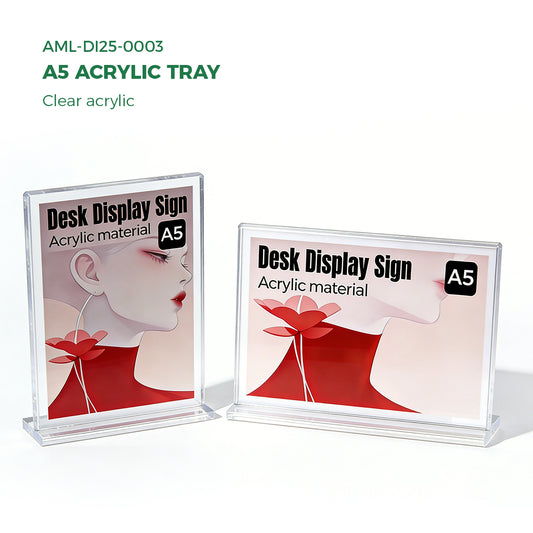 Clear Acrylic A5  Table Tent