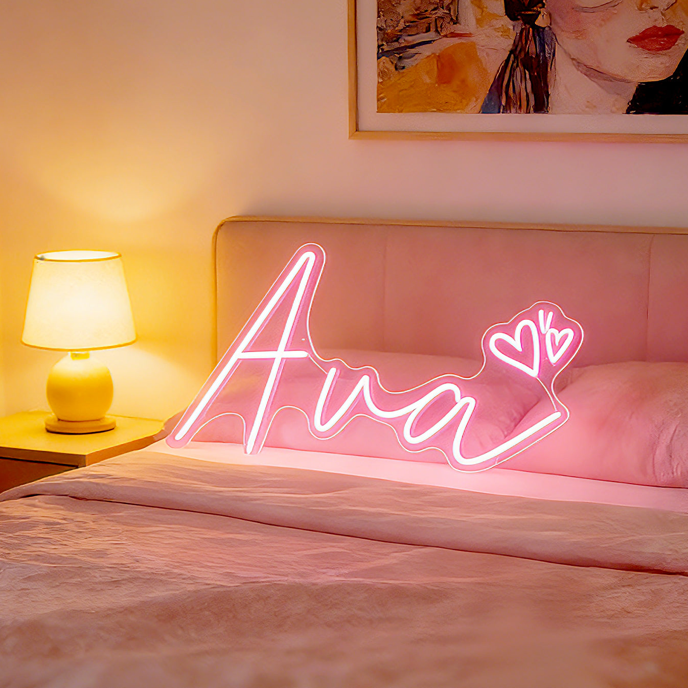 Clear Acrylic LED Neon Hand Sign